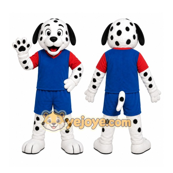 Dalmatian Overalls Mascot Costume