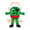 Green Pea Pirate Mascot Costume
