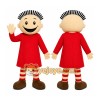 Red Dress Girl Mascot Costume