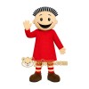 Red Dress Girl Mascot Costume