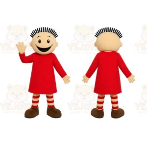 Red Dress Girl Mascot Costume