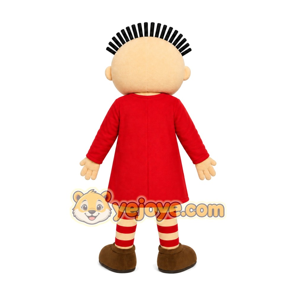 Red Dress Girl Mascot Costume