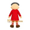 Red Dress Girl Mascot Costume