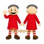 Red Dress Girl Mascot Costume