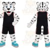 White Tiger Mascot Costume