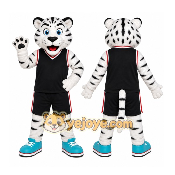 White Tiger Mascot Costume