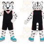 White Tiger Mascot Costume