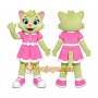 Green Cat Girl Mascot Costume