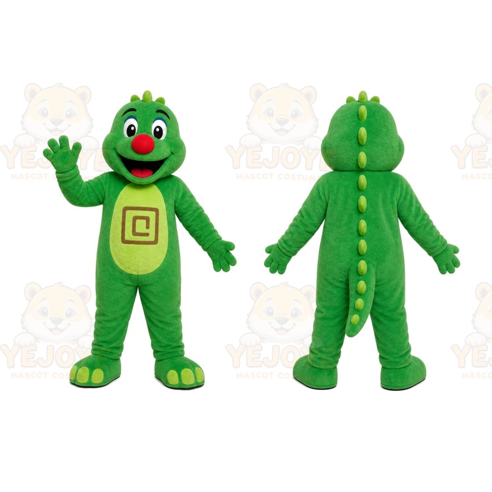 Green Dragon Mascot Costume