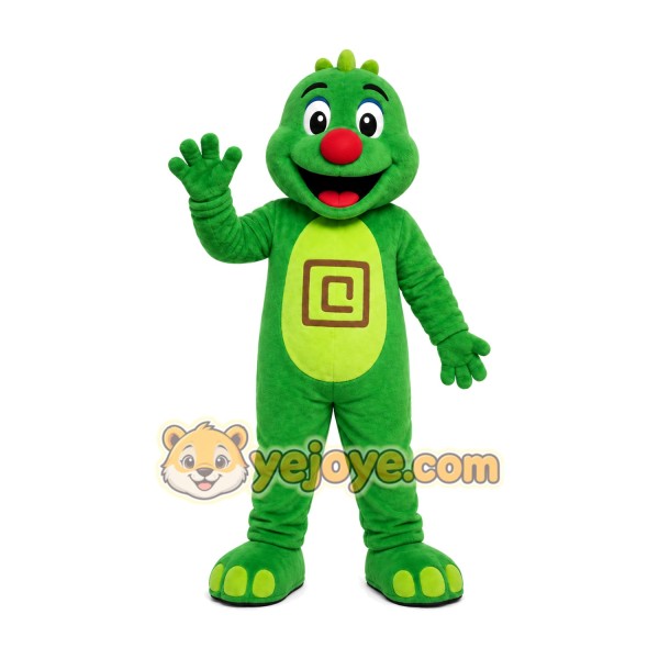 Green Dragon Mascot Costume Green Dragon Mascot Costume