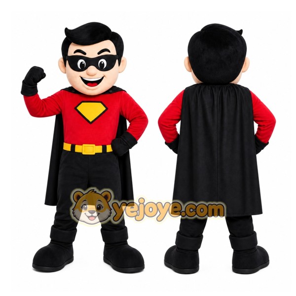 Superhero Boy Mascot Costume