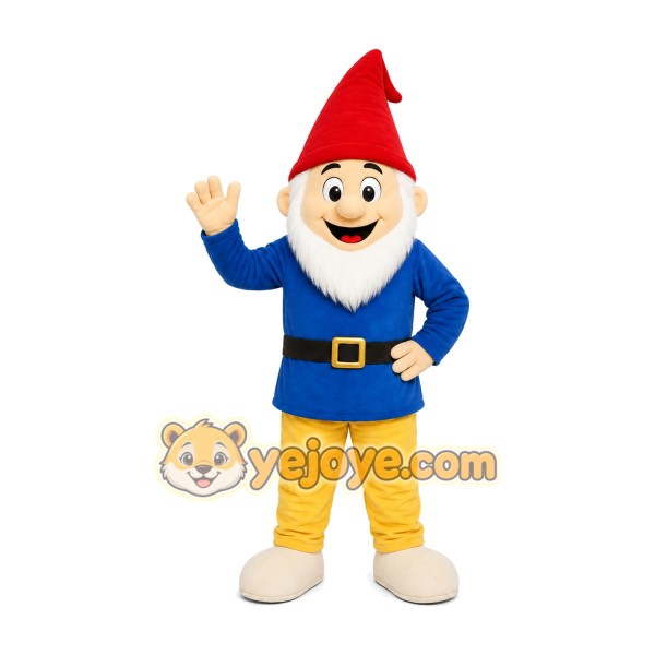 Garden Gnome Mascot Costume Garden Gnome Mascot Costume
