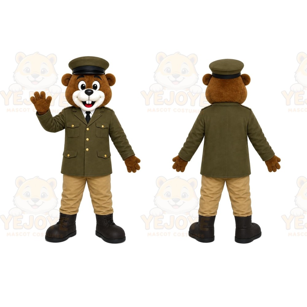 Military Monkey Mascot Costume