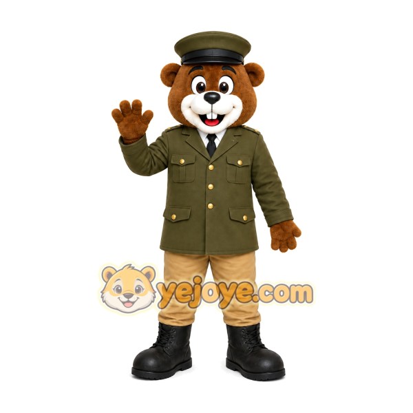 Military Monkey Mascot Costume Military Monkey Mascot Costume