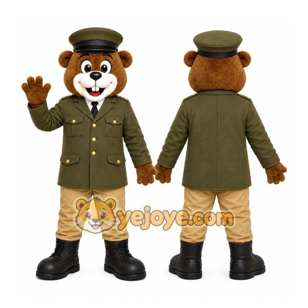 Military Monkey Mascot Costume