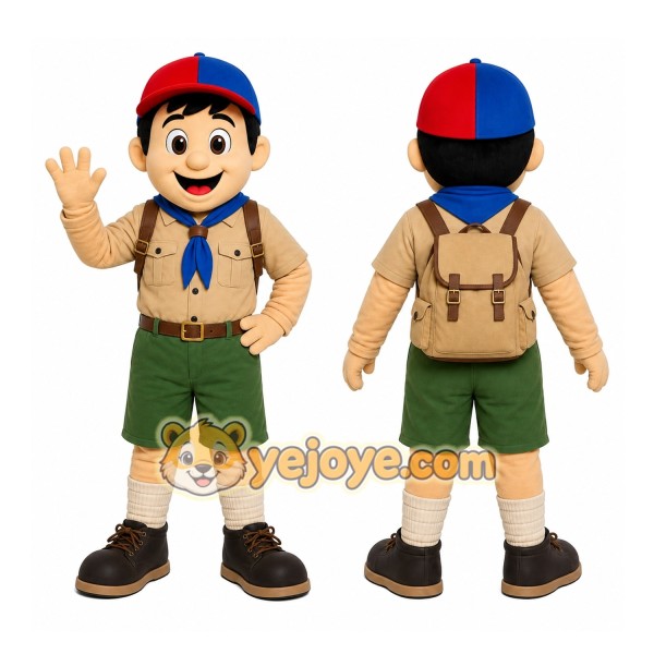 Scout Boy Mascot Costume