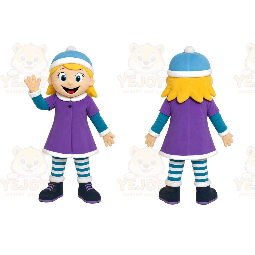 Winter Girl Mascot Costume