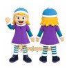 Winter Girl Mascot Costume Winter Girl Mascot Costume