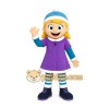 Winter Girl Mascot Costume Winter Girl Mascot Costume