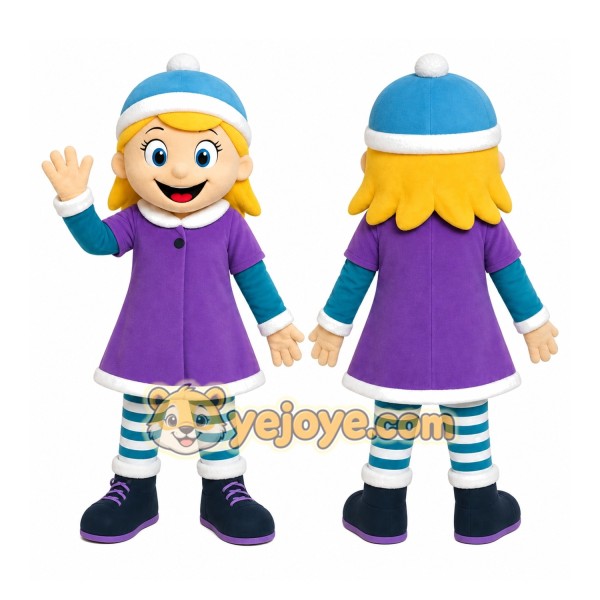 Winter Girl Mascot Costume