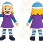 Winter Girl Mascot Costume