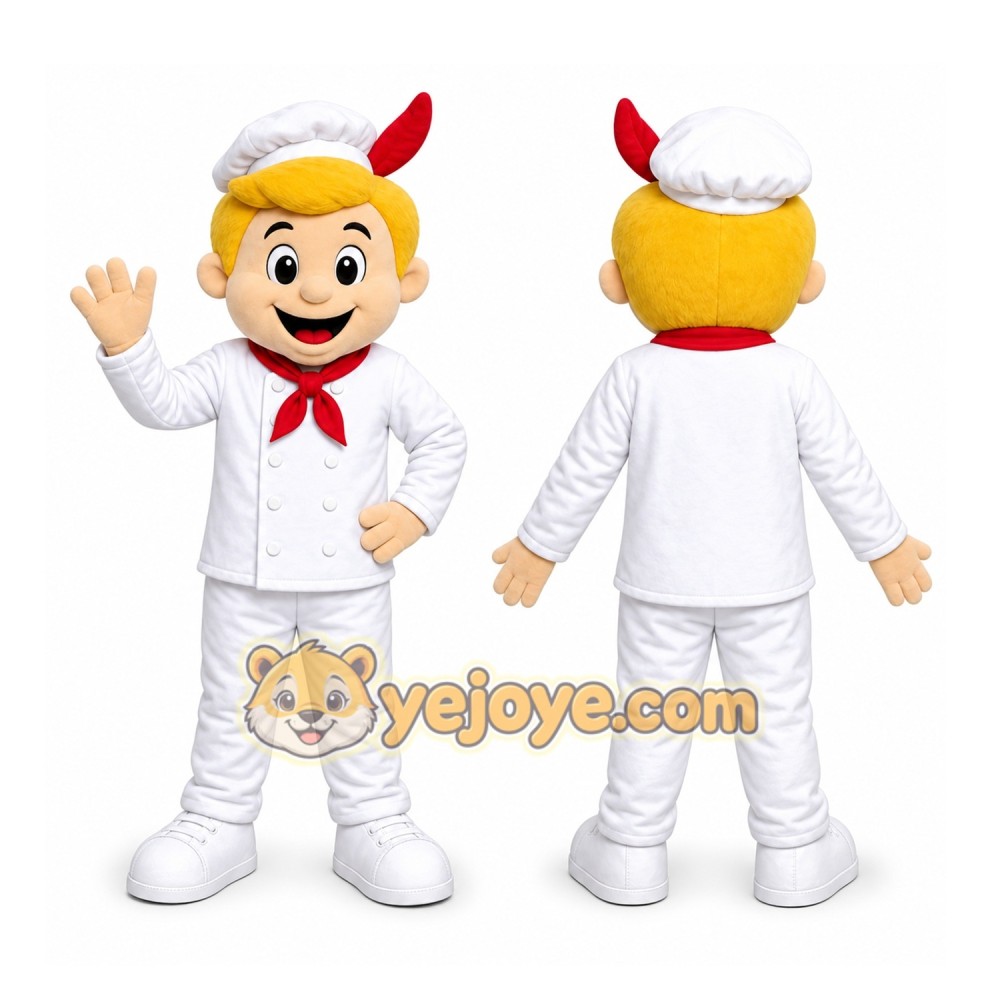 Snowman Boy Mascot Costume Snowman Boy Mascot Costume
