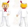 Snowman Boy Mascot Costume