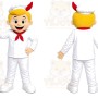 Snowman Boy Mascot Costume
