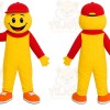 Smiling Boy Mascot Costume Adult Size