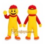 Smiling Boy Mascot Costume Adult Size
