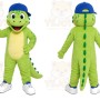 Green Dinosaur Cap Mascot Costume