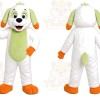 White Puppy Carrot Mascot Costume