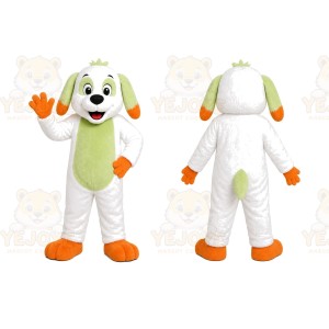 White Puppy Carrot Mascot Costume