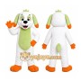 White Puppy Carrot Mascot Costume