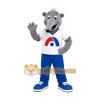 Gray Elephant Sports Mascot Costume Gray Elephant Sports Mascot Costume