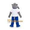 Gray Elephant Sports Mascot Costume Gray Elephant Sports Mascot Costume