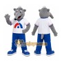 Gray Elephant Sports Mascot Costume