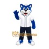 Blue Fox Sports Mascot Costume Blue Fox Sports Mascot Costume
