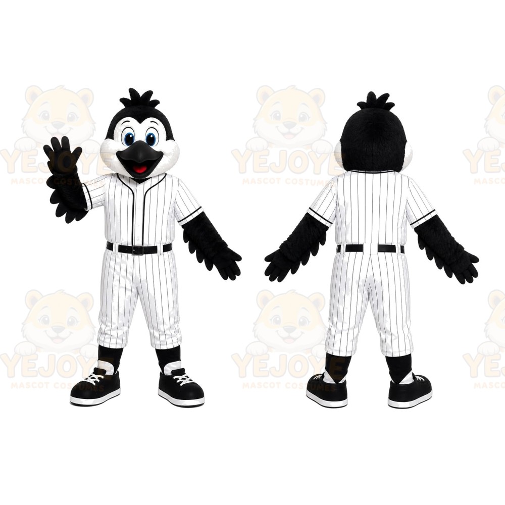 Black Bird Baseball Uniform Raven Mascot Costume