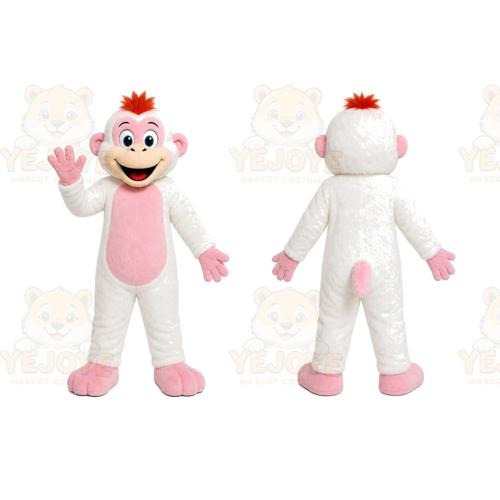 Pink Monkey Mascot Costume