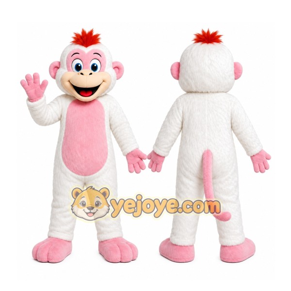 Pink Monkey Mascot Costume