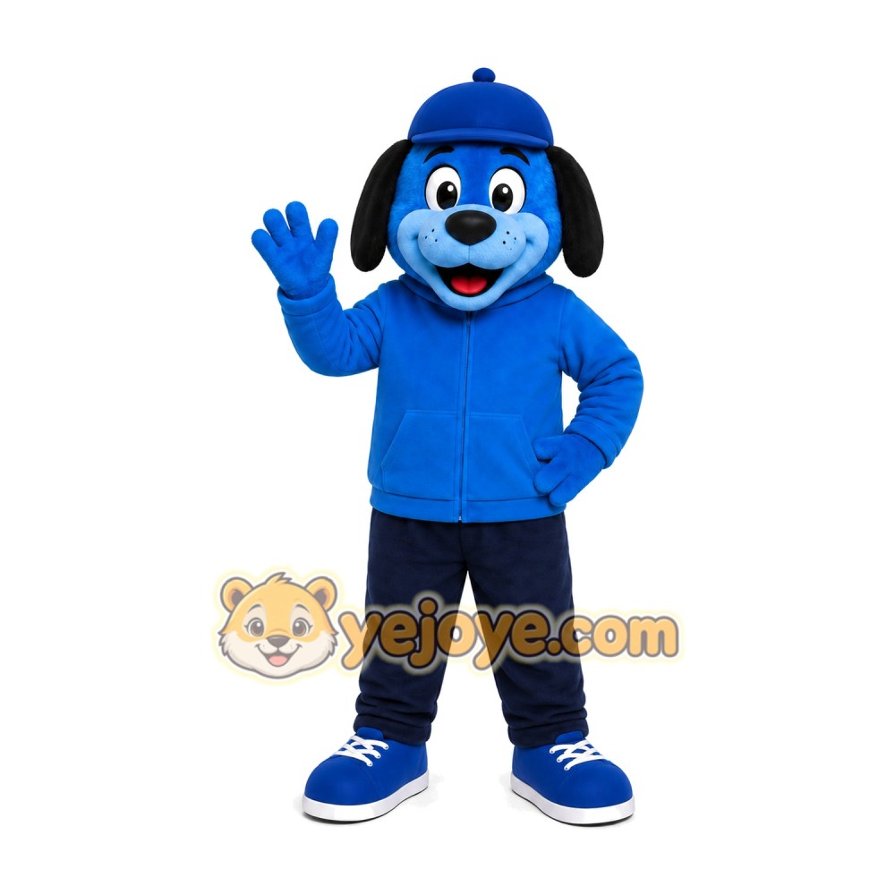 Blue Puppy Mascot Costume