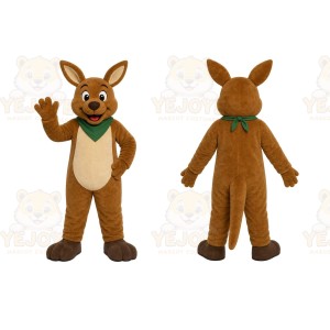 Brown Kangaroo Mascot Costume