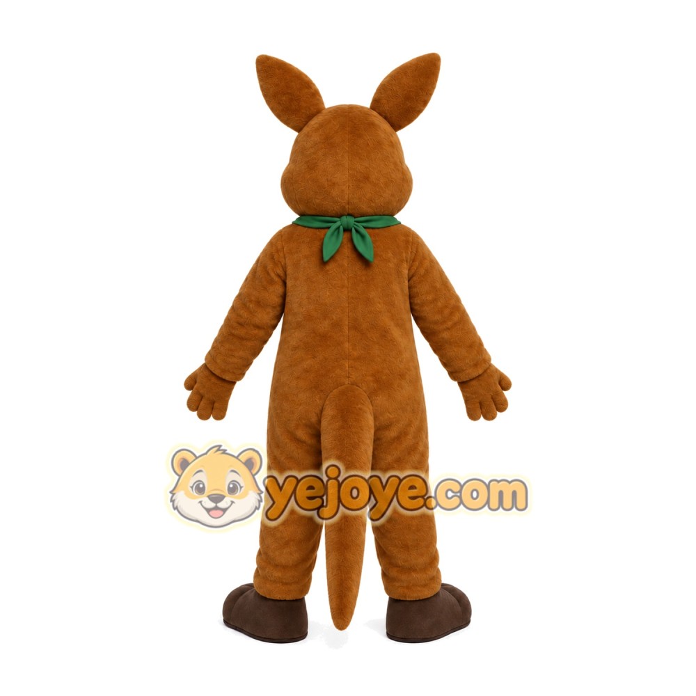 Brown Kangaroo Mascot Costume Brown Kangaroo Mascot Costume