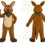 Brown Kangaroo Mascot Costume