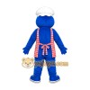 Blue Chef Monster Mascot Costume Blue Chef Monster Mascot Costume