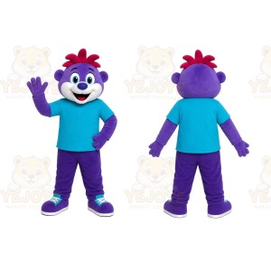 Purple Monster Mascot Costume