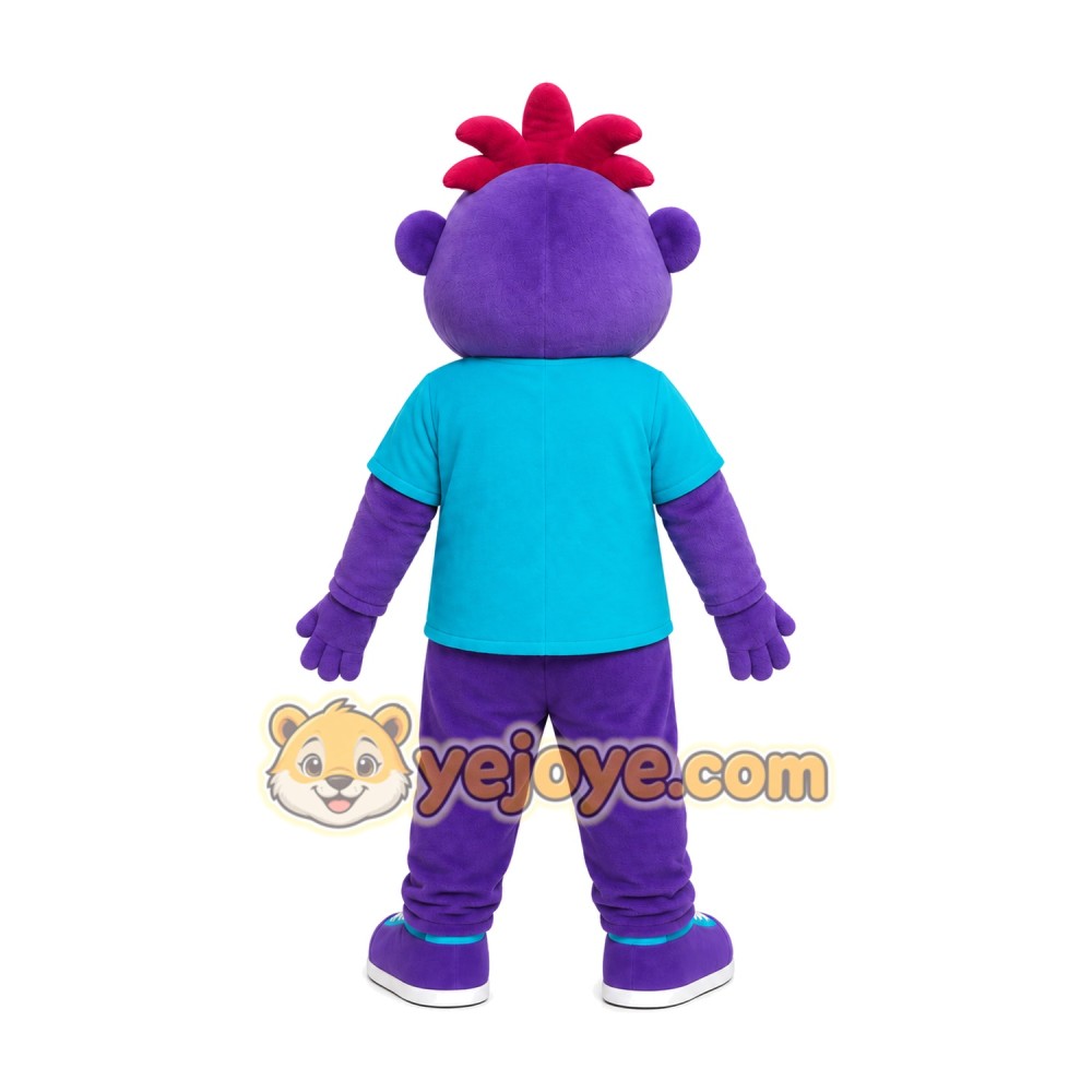 Purple Monster Mascot Costume