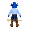 Blue Cowboy Mascot Costume