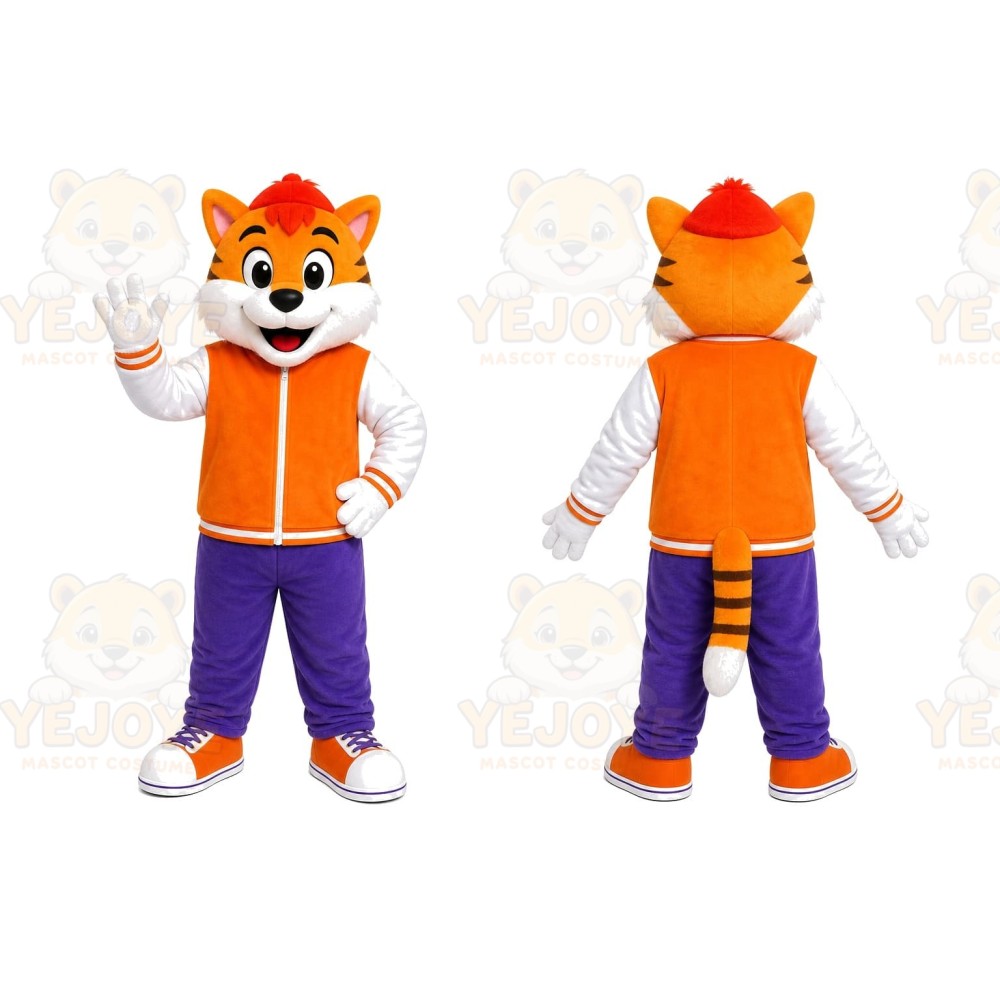 Orange Fox Mascot Costume